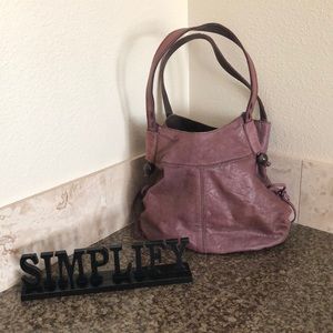 Lucky Brand purple-ish tinted mauve leather purse